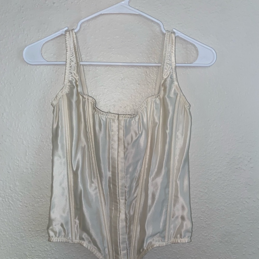 Victoria's Secret Ivory Satin Corset